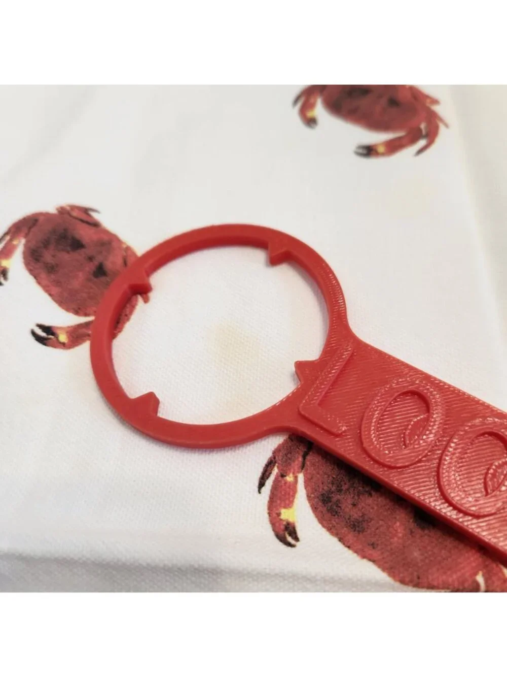 Maryland Crab Cloth Napkins by Cally & Co with Crab Rings Set Of 4 READ